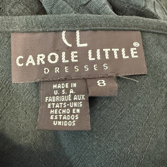 Carole Little Green Jacquard Button-Front Long Sleeve Maxi Dress | Size 8 - Picture 4 of 11